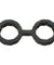 Japanese Bondage - Silicone Cuffs - Small - Black DJ2102-03-BX