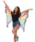 Rainbow Butterfly Wings - One Size LA-A2789