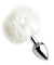 White Fluffy Bunny Tail Anal Plug TZ-AF619