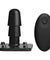 Vac-U-Lock - Vibrating Plug With Snaps & Wireless Remote - Black DJ1010-50-BX