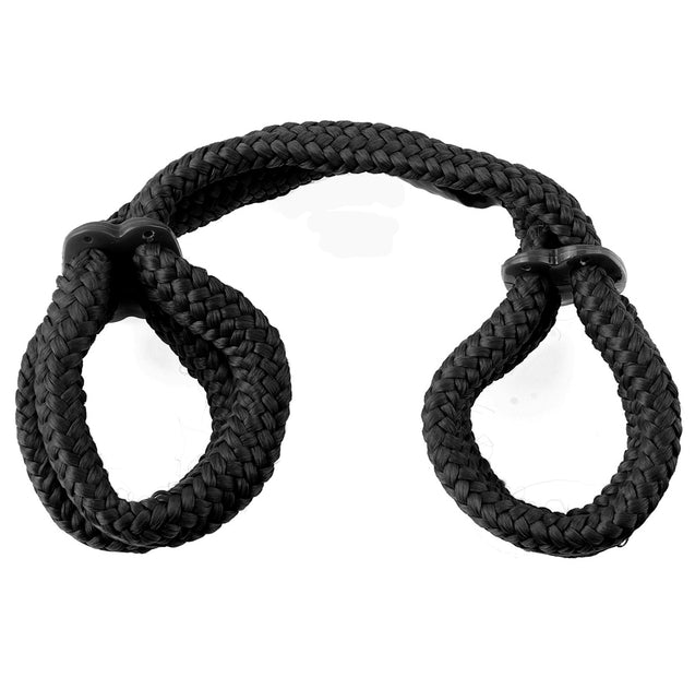 Fetish Fantasy Series Silk Rope Love Cuffs - Black PD3867-23