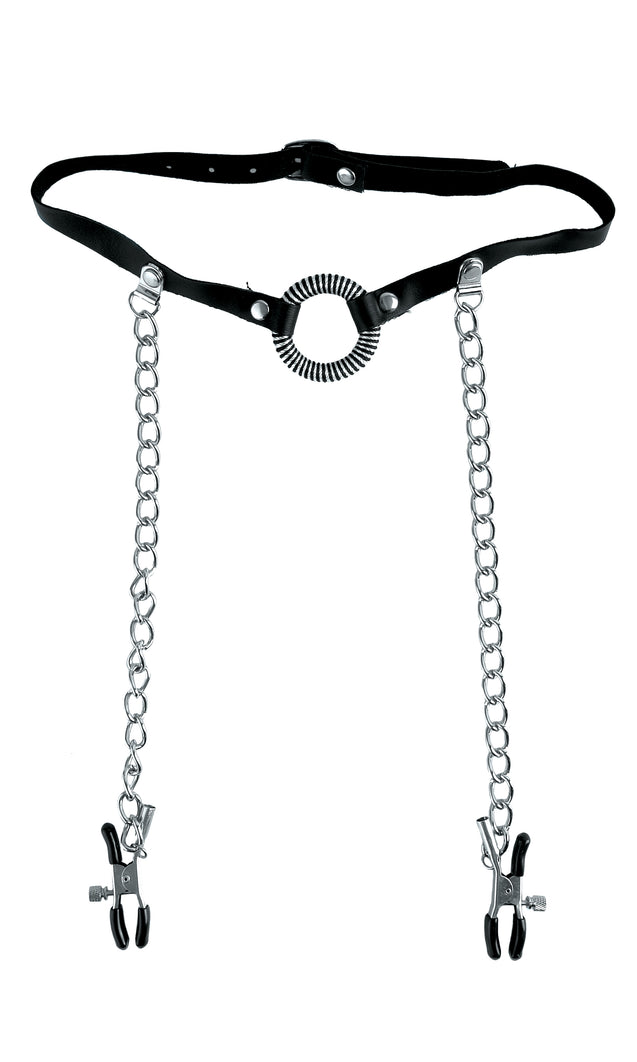 Fetish Fantasy Series Ltd. Ed. O-Ring Gag & Nipple Clamps PD4419-23