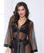 Dotted Mesh Robe - One Size - Black STM-11002