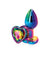 Rear Assets - Multicolor Heart - Small - Rainbow NSN0962-19