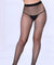 Crystal Rhinestone Fishnet Stockings - Black - One Size STM-20472
